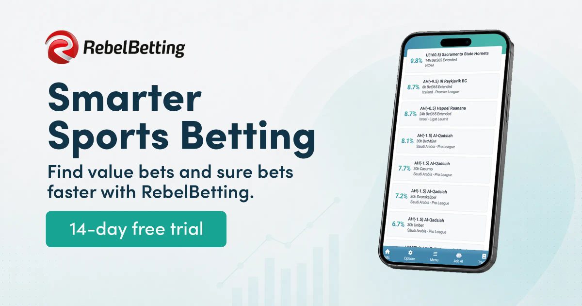 RebelBetting value betting and arbitrage betting software